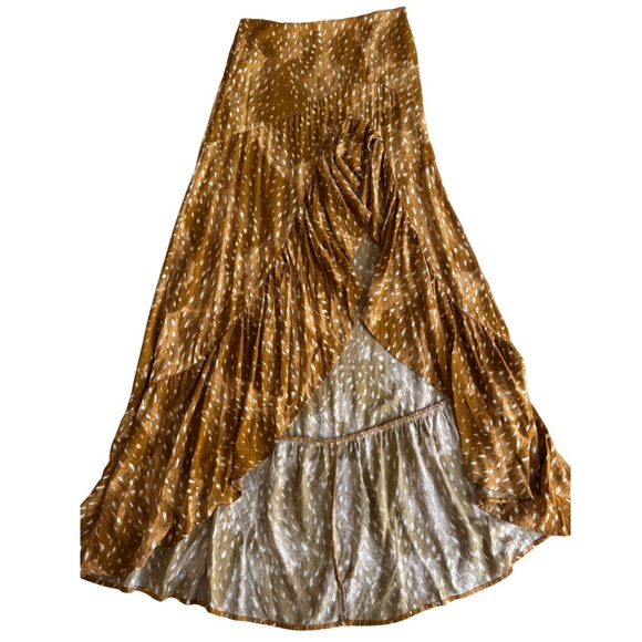 Stillwater The Hola Maxi Skirt Brown Bambi Size Medium / Small EUC Fall Staple - Picture 1 of 7